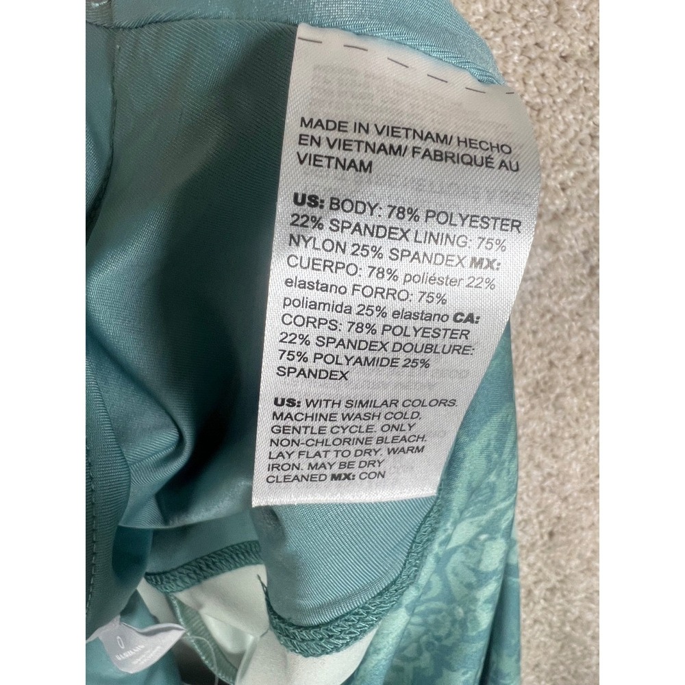 Chicos Zenergy So Slimming 0 NWT Teal Paisley Pocket Leggings Athletic - Picture 3 of 8